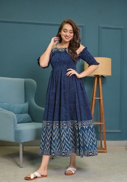 MIZRA- ANARKALI KURTA